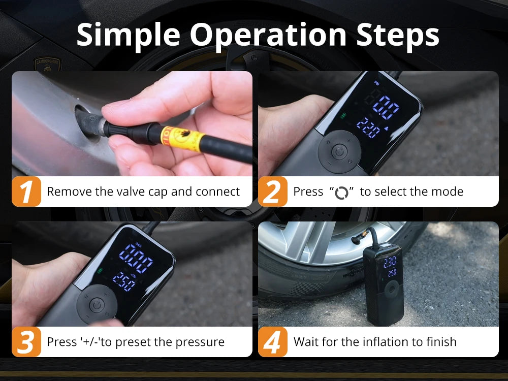 Portable Electric Tire Inflator